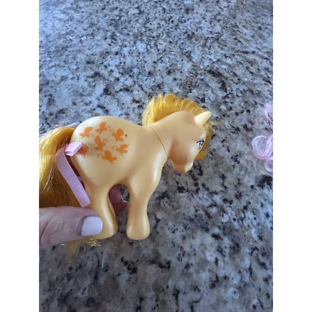 Three My Little Pony Figures One Is A TY Beanie Baby The Others HardPlastic 3239
